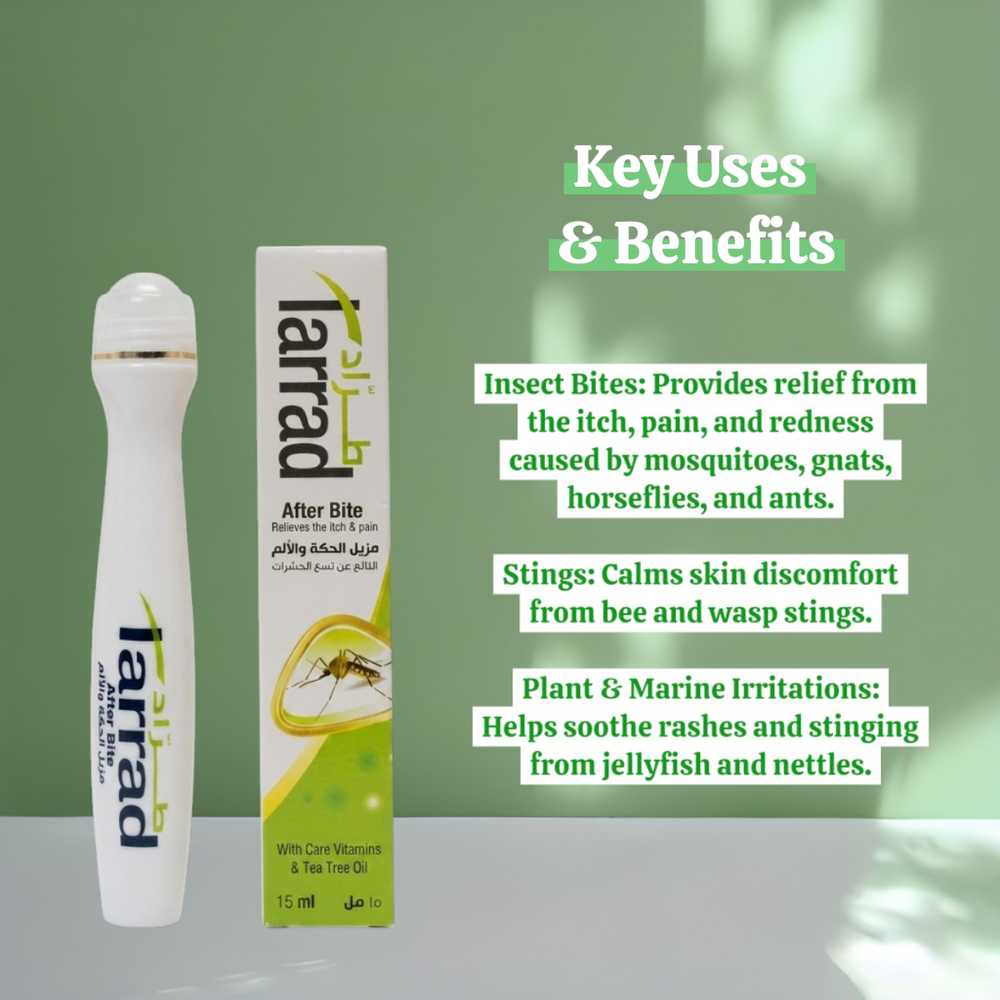 HiGeen - Tarrad After Bite Relief Roll-On Gel With Vitamins & Tea Tree Oil - 15 ml