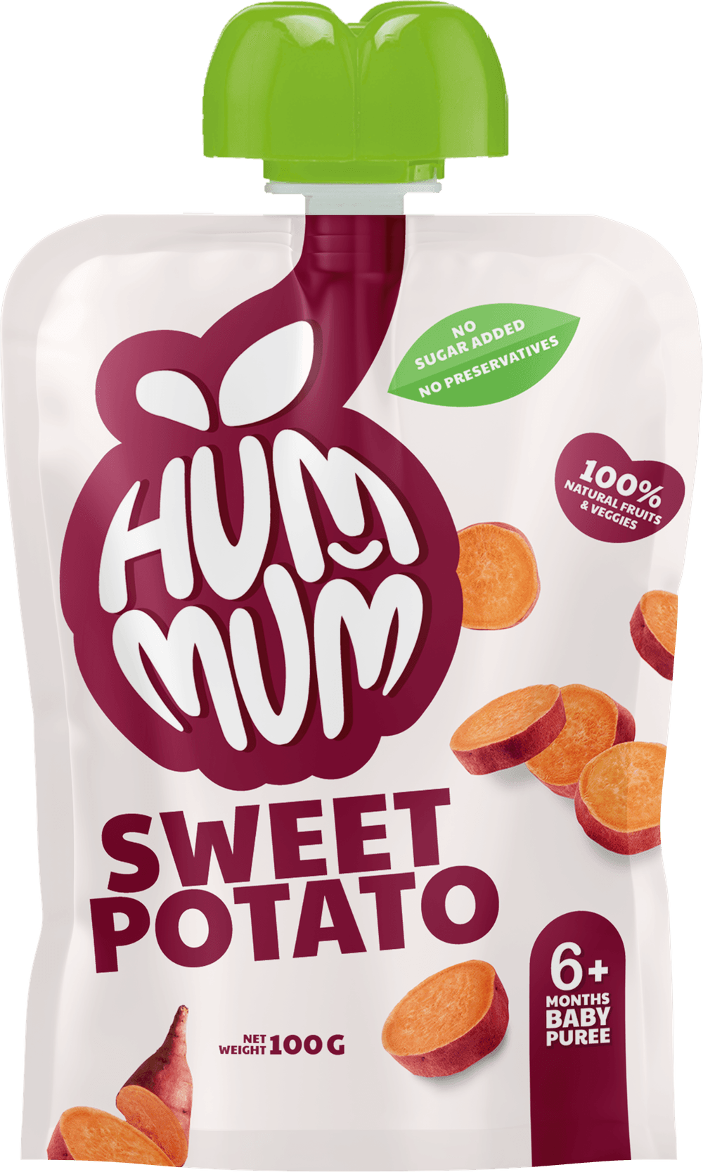 Hummum - Baby Puree - Sweet Potato - Pack of 5 - 100 gm