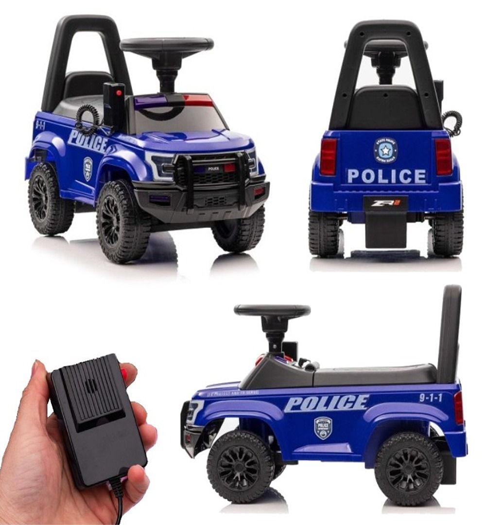 Factual Toys - Kids Police Push Car - Blue