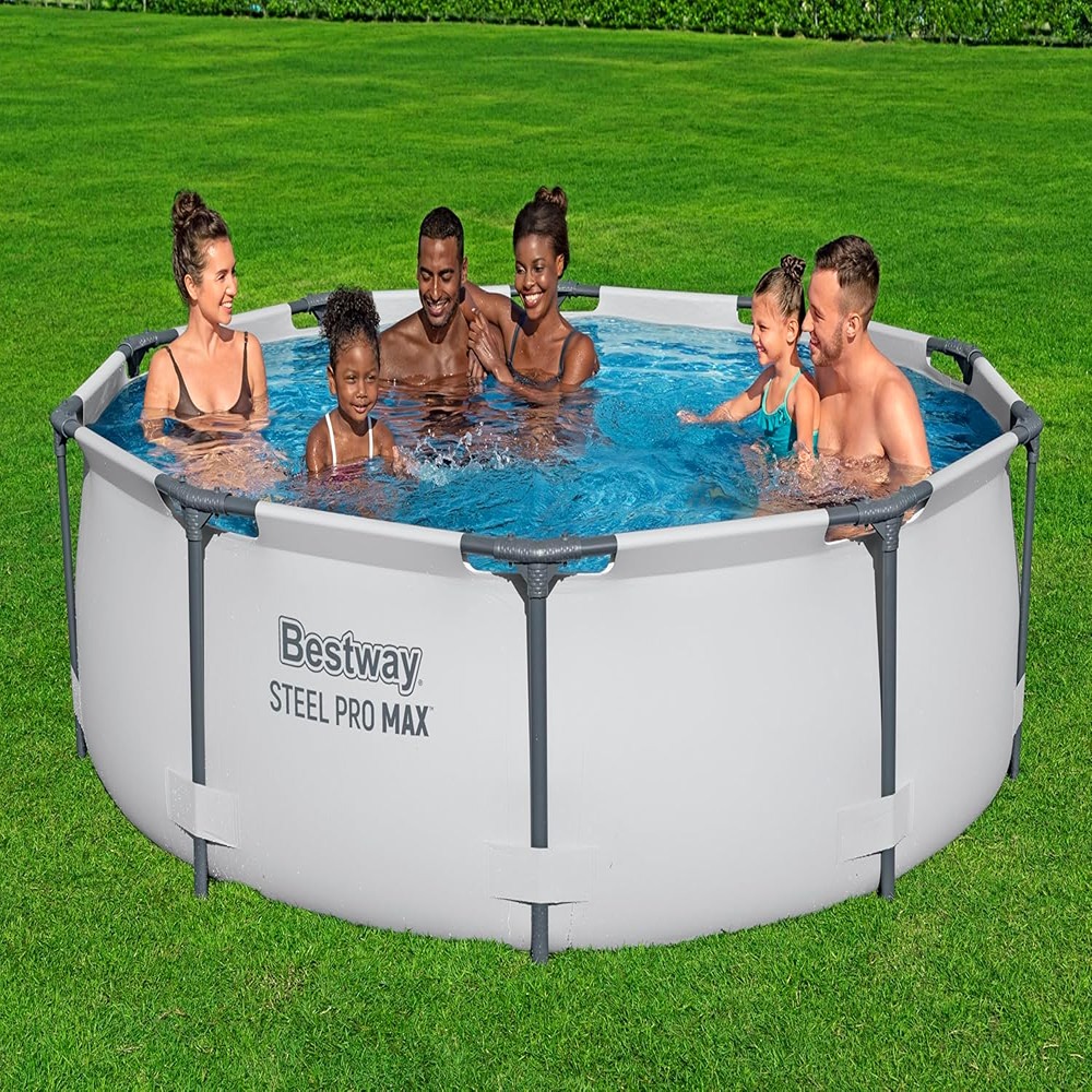 Bestway - Steel Pro Max Above Ground Frame Pool Set - Grey - 305x76 cm