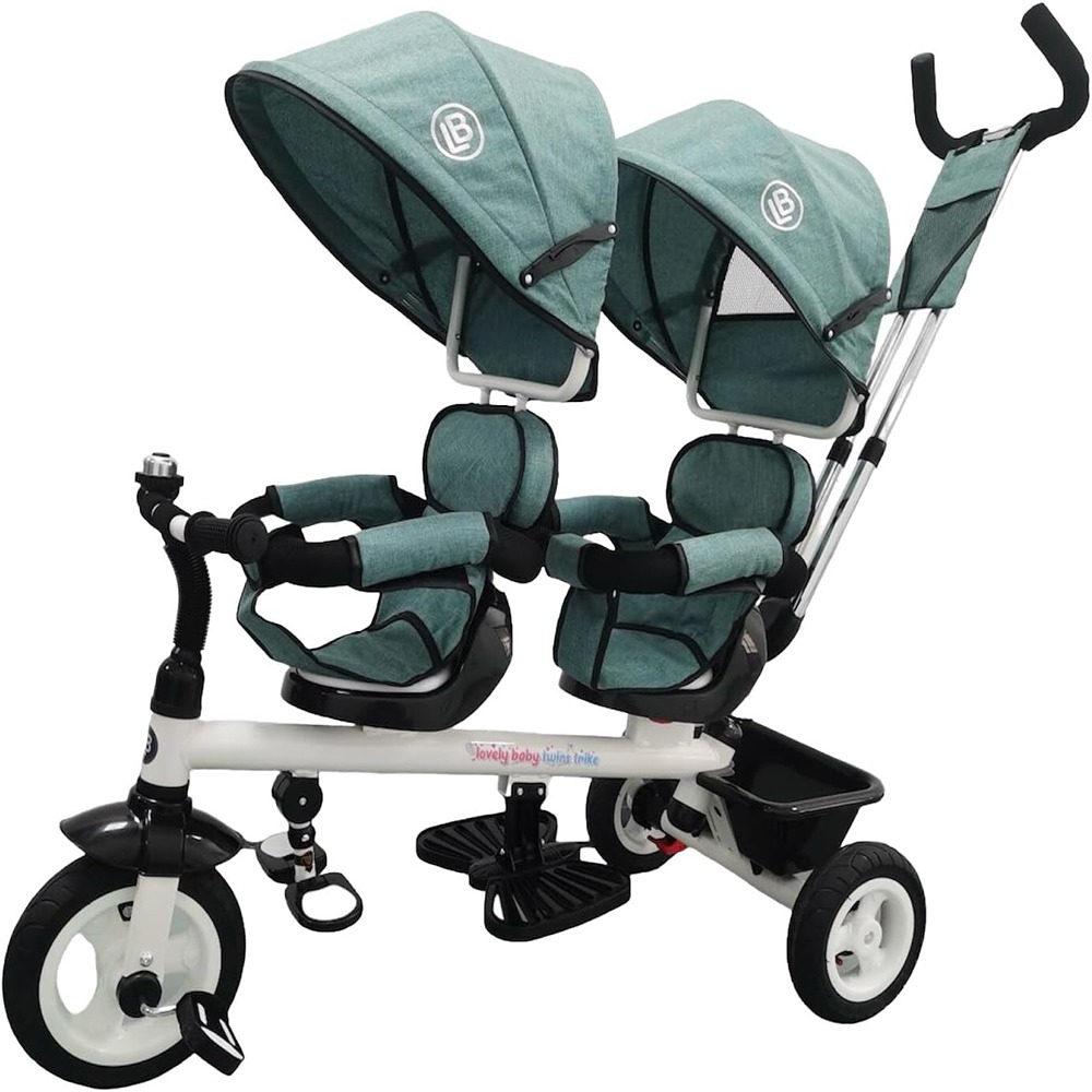 Factual Toys Kids 2-Seater Tricycle With Canopy