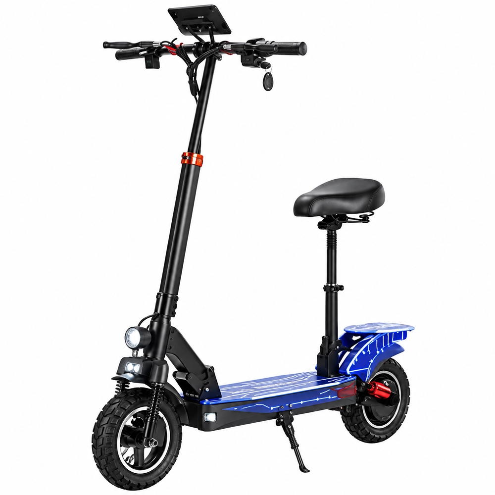 Factual Toys - Electric C8 Pro With Seat Scooter - Blue - 48 V