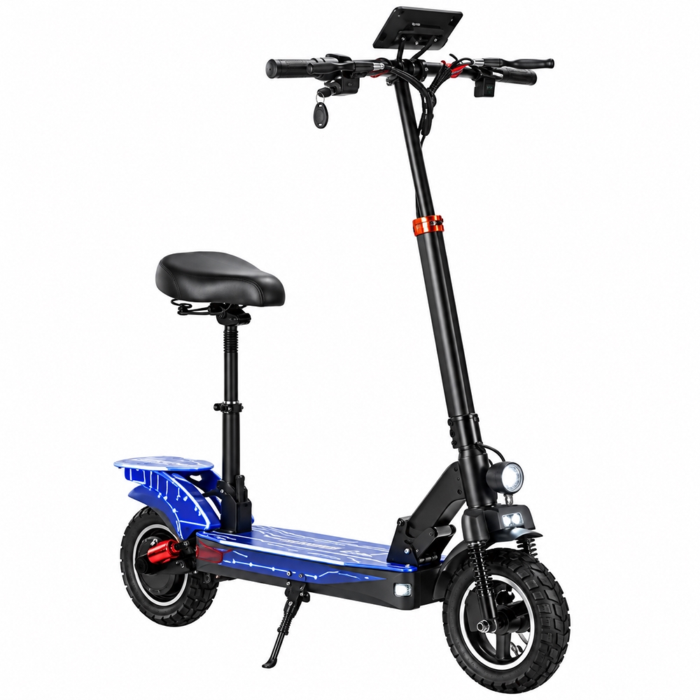 Factual Toys - Electric C8 Pro With Seat Scooter - Blue - 48 V