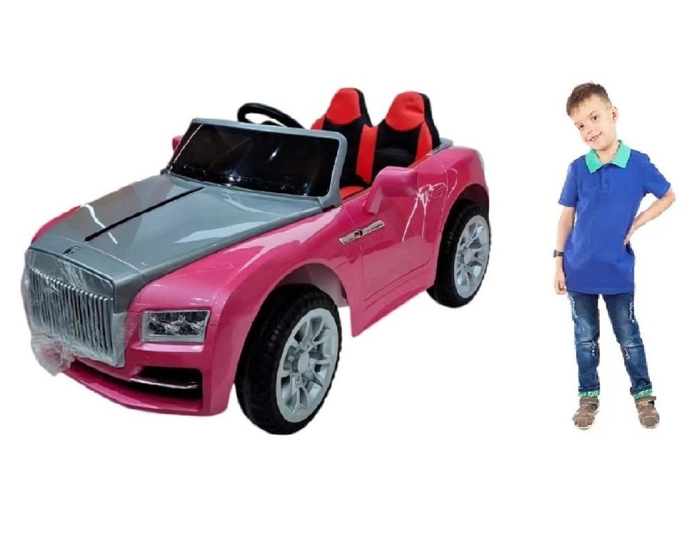 Factual Toys - Rolls Royce Rechargeable Ride-On Car 12V - Pink/Grey