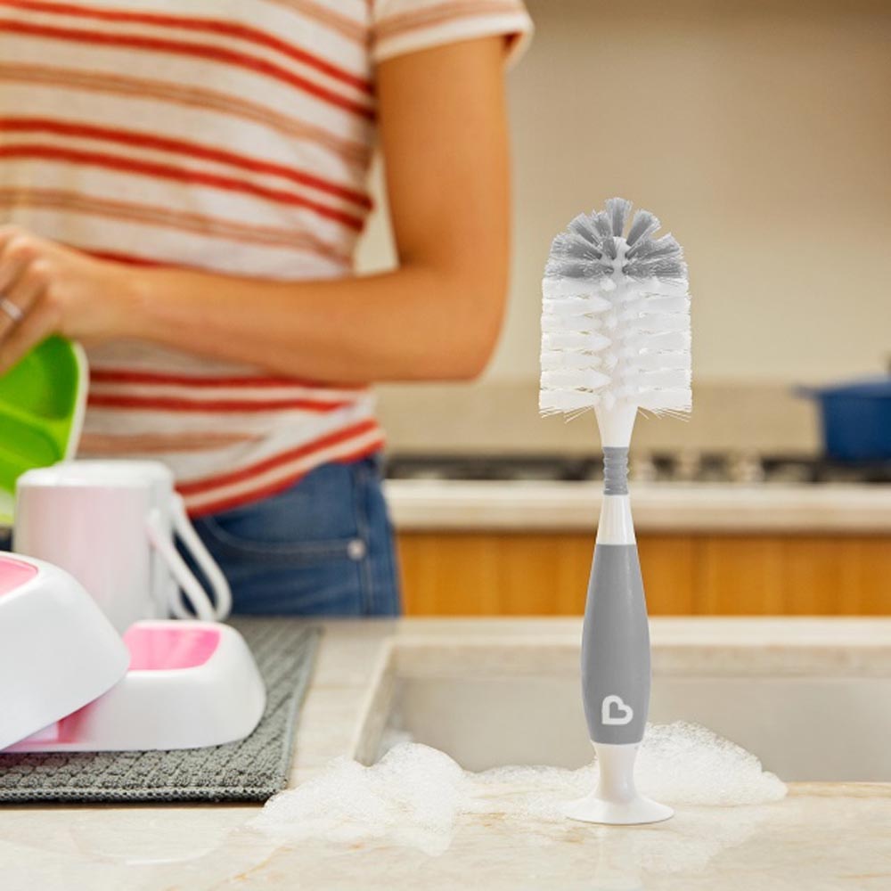 Munchkin - Bristle Bottle Brush - Grey