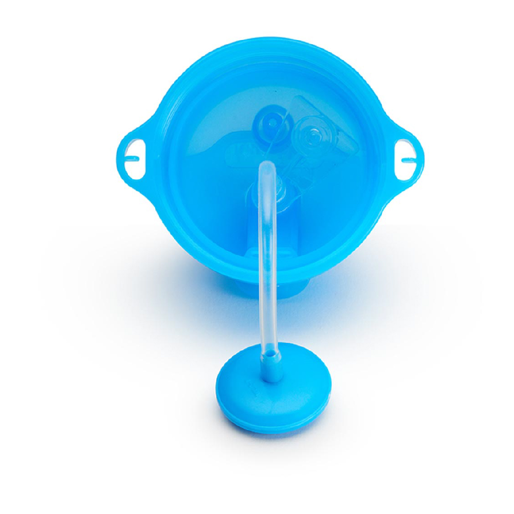 Munchkin - Any Angle Click Lock Weighted Straw Toddler Sippy Cup 12m + Blue - 296ml