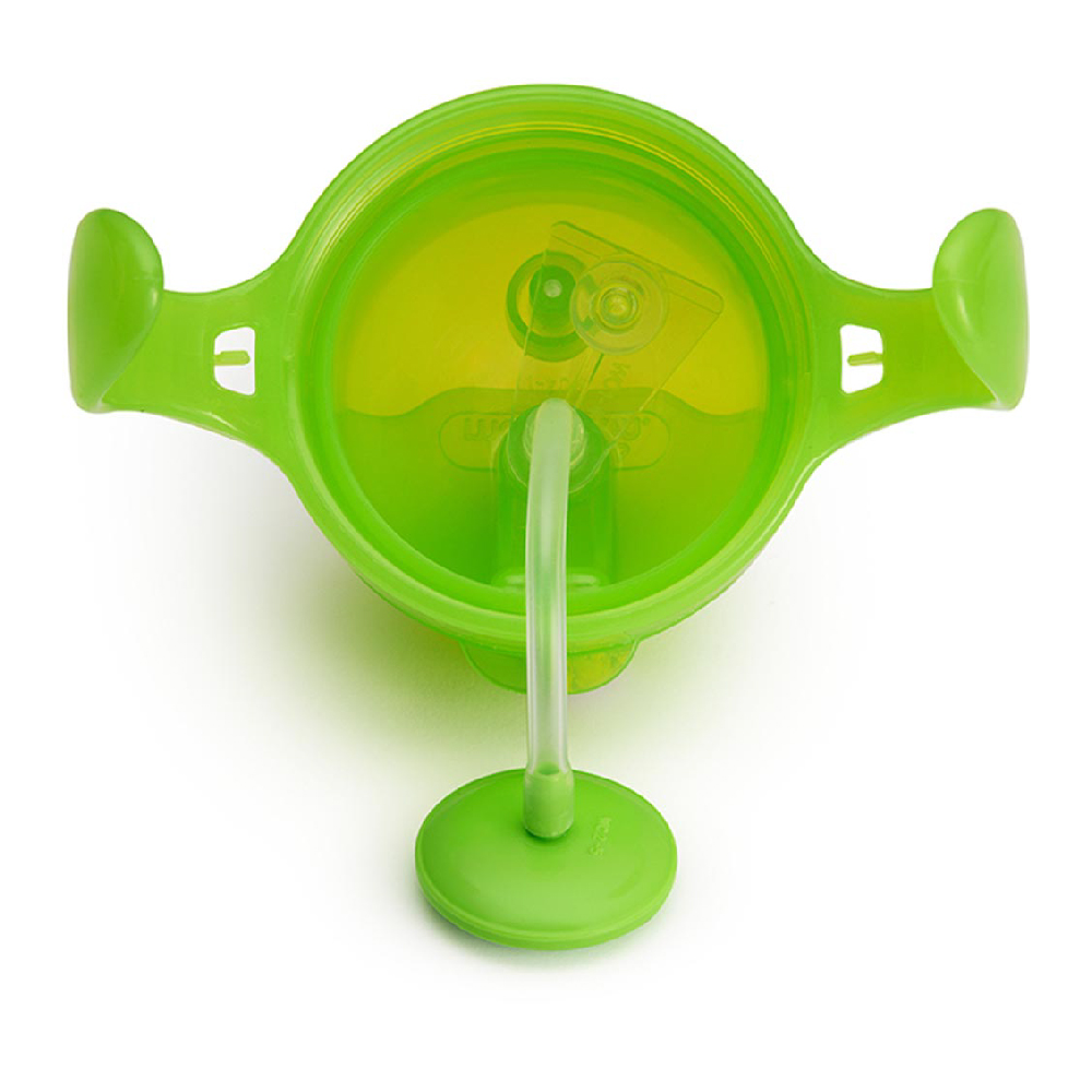 Munchkin - Any Angle Click Lock Weighted Straw Baby Trainer Cup 6m + Green - 207ml