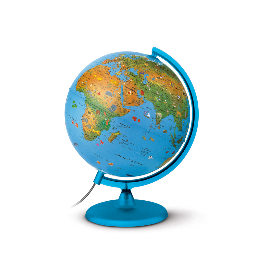 Tecnodidattica - Arca Detailed Educational Globe - Blue - 25 cm