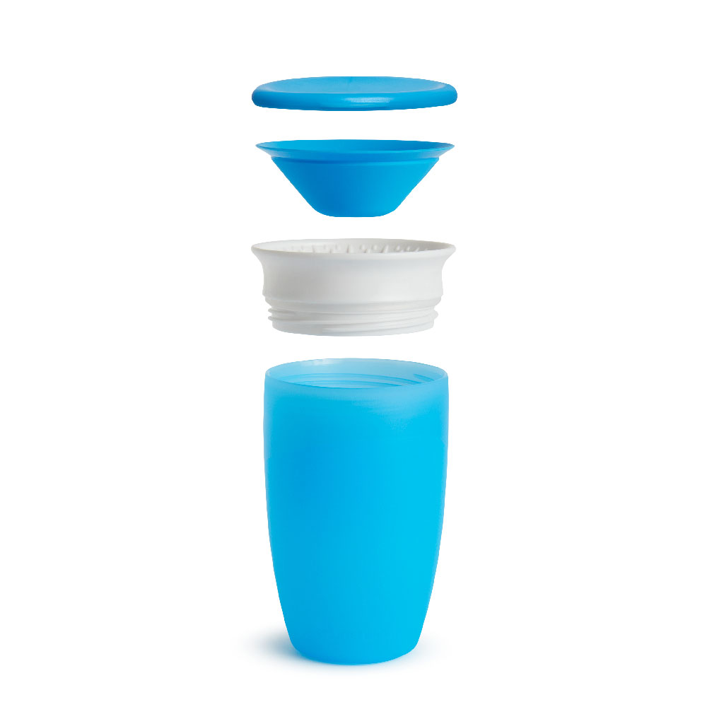 Munchkin - Miracle 360 Degree Baby Sippy Cup 12m + with Lid - Blue - 296ml
