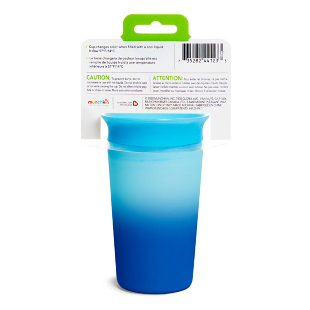 Munchkin - Miracle 360-Degree Colour Changing Cup - Blue - 266 ml