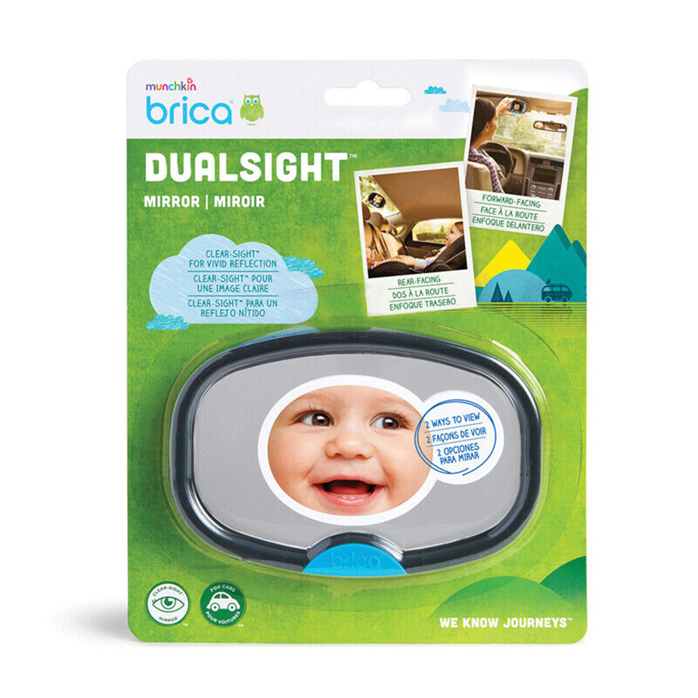 Munchkin - Brica Dual Sight Baby Car Mirror - Black