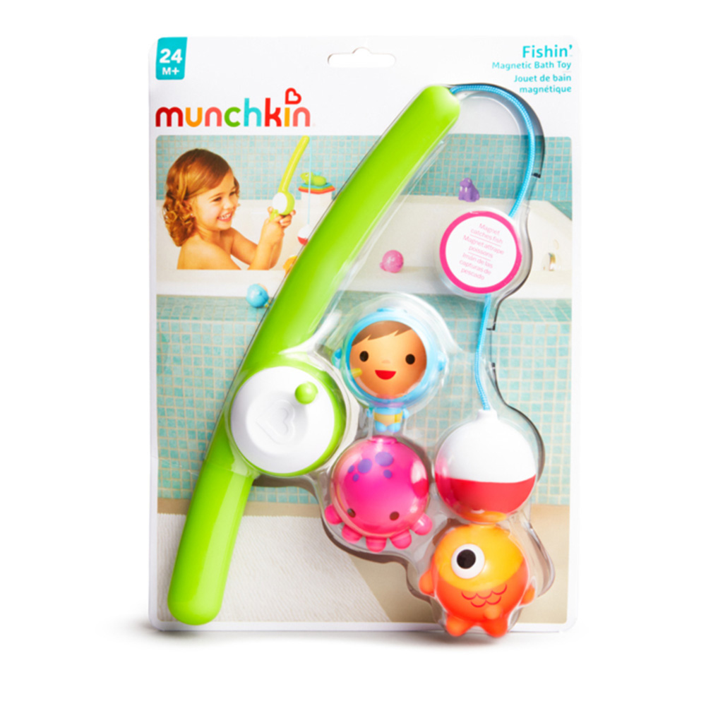 Munchkin - Fishin Magnetic Bath Toy Set - 4 Pcs