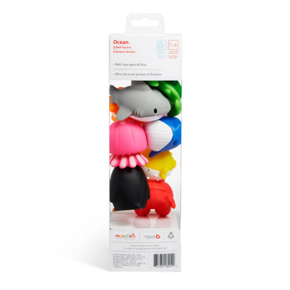 Munchkin - Ocean Bath Squirts Set - 8 Pcs