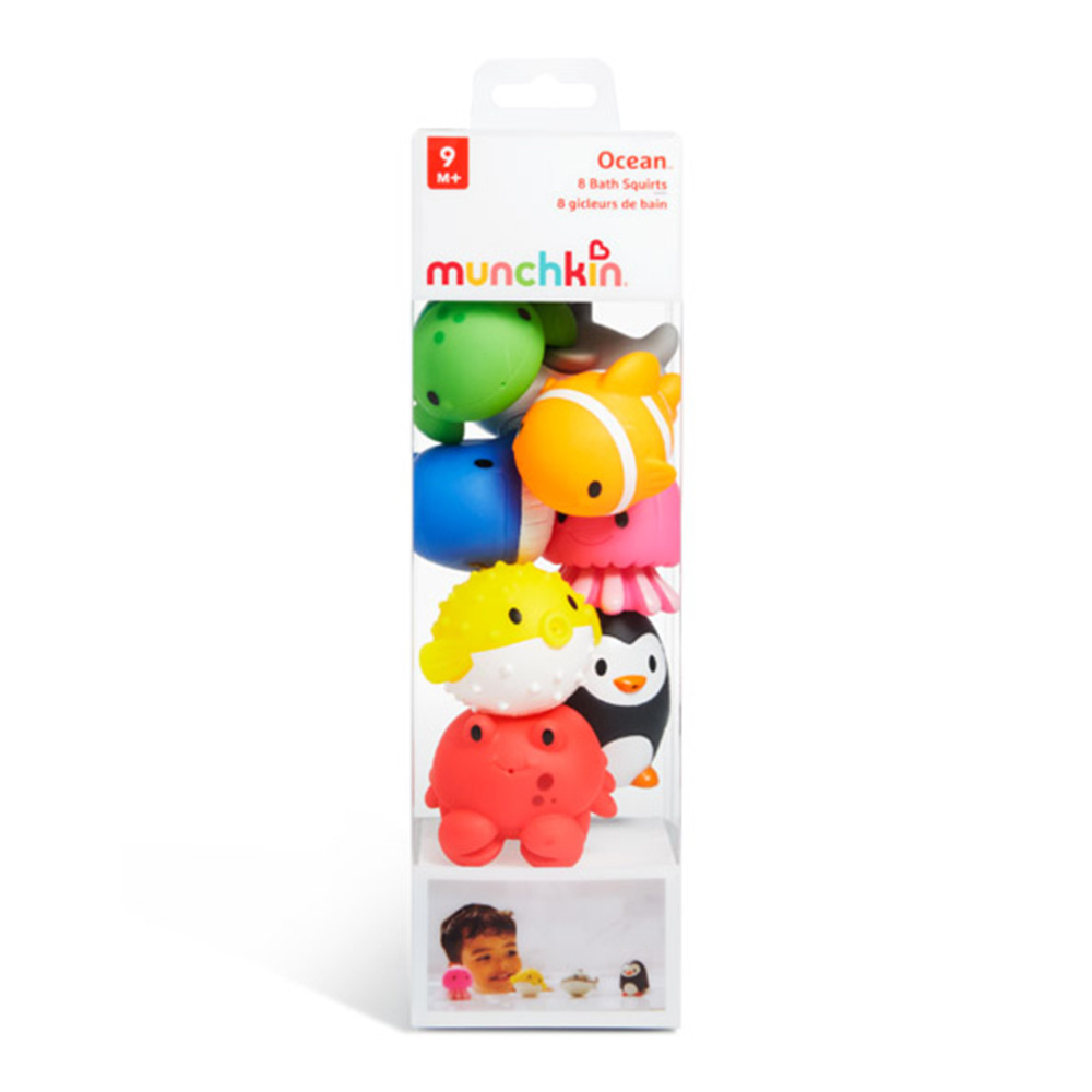 Munchkin - Ocean Bath Squirts Set - 8 Pcs