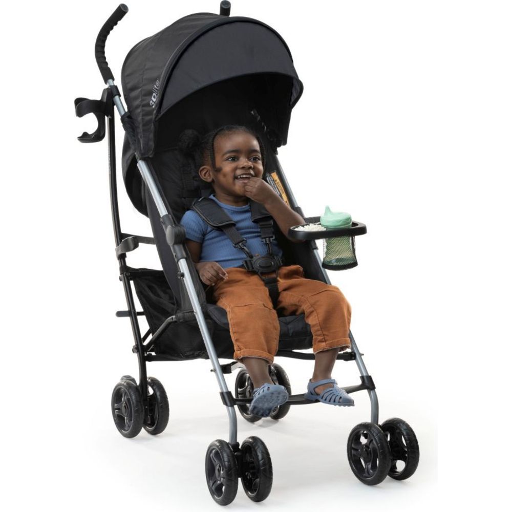 Ingenuity - 3D Lite Convenience Stroller Fashion - Black/Grey