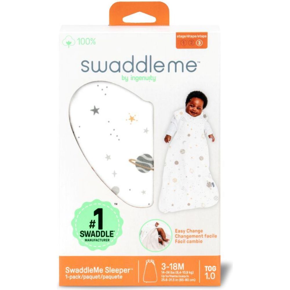 Ingenuity - SwaddleMe Night Sack Sleeper - Sunset Space