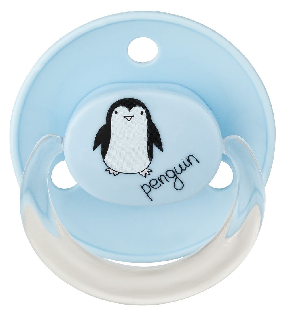 Babynova - Round Silicone Soother With Ring - Multicolor - 2 Pc Set