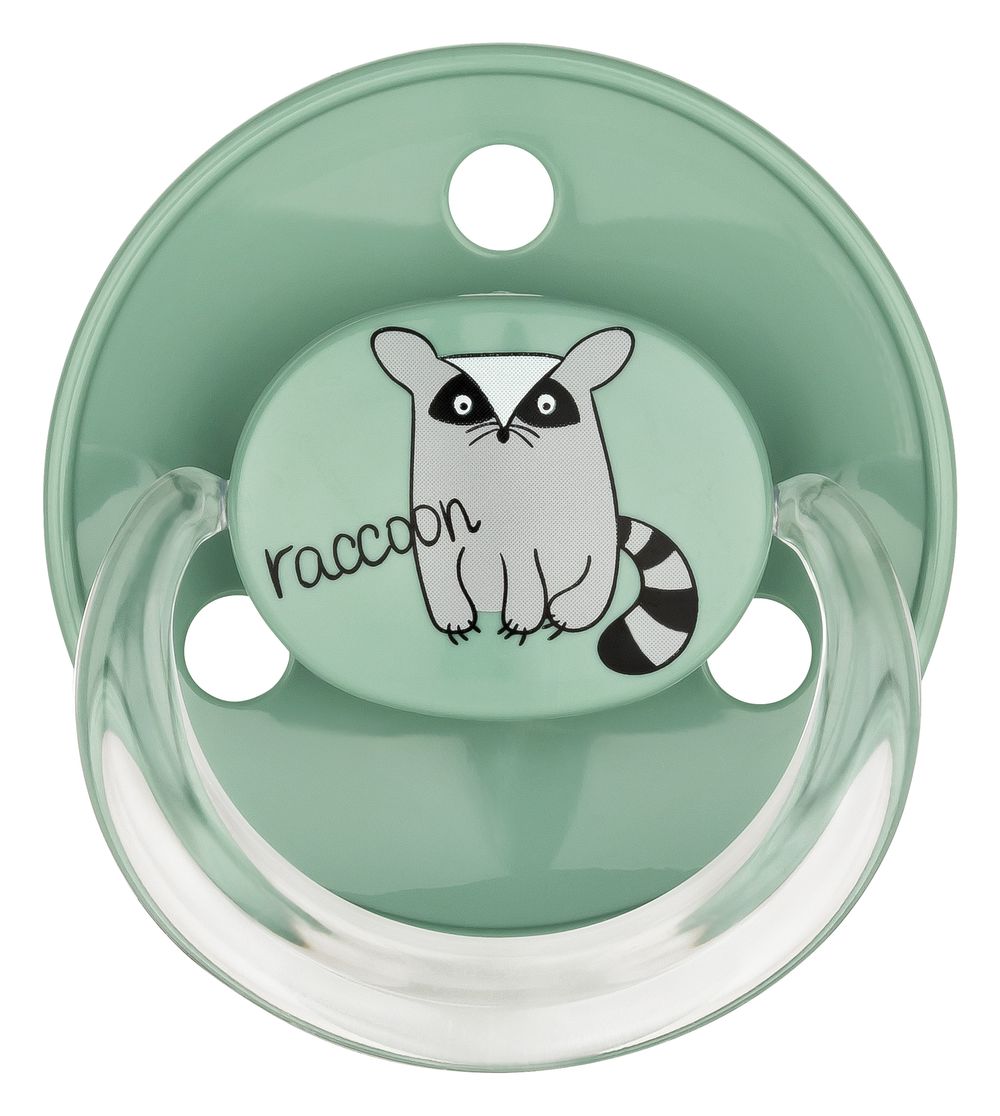 Babynova - Round Animal Print Silicone Soother - Multicolor - 2 Pc Set