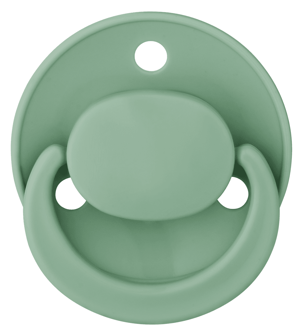 Babynova - Plain Round Silicone Soother - Multicolor - 2 Pc Set