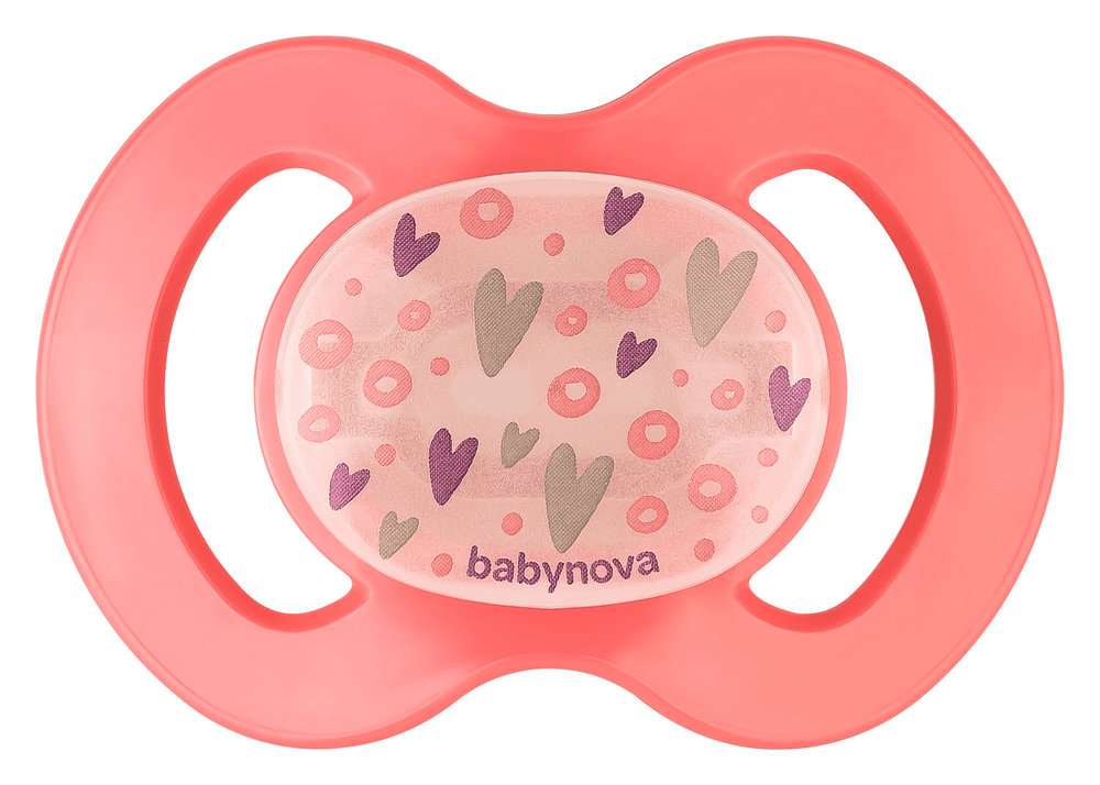 Babynova - Glow In The Dark Silicone Soother - Pink