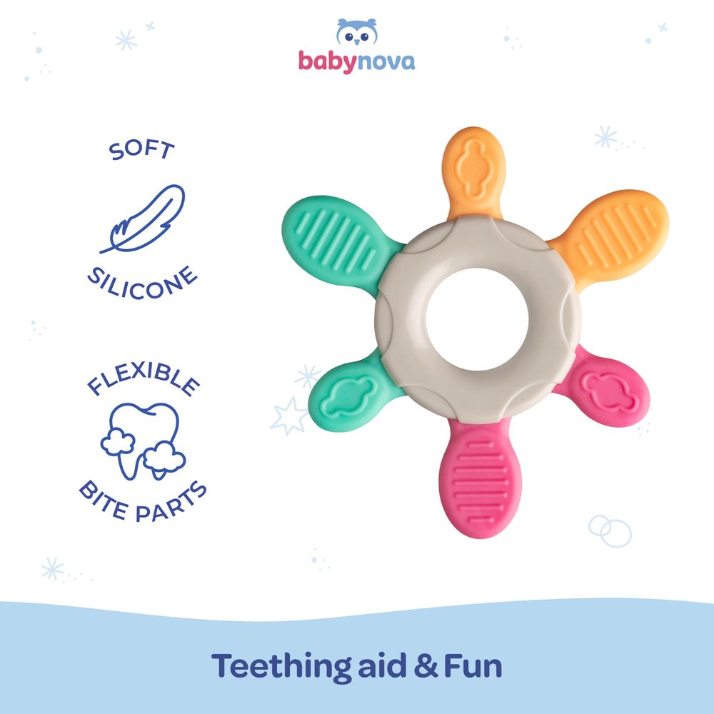 Babynova - Baby Girl's First Teether - Multicolor