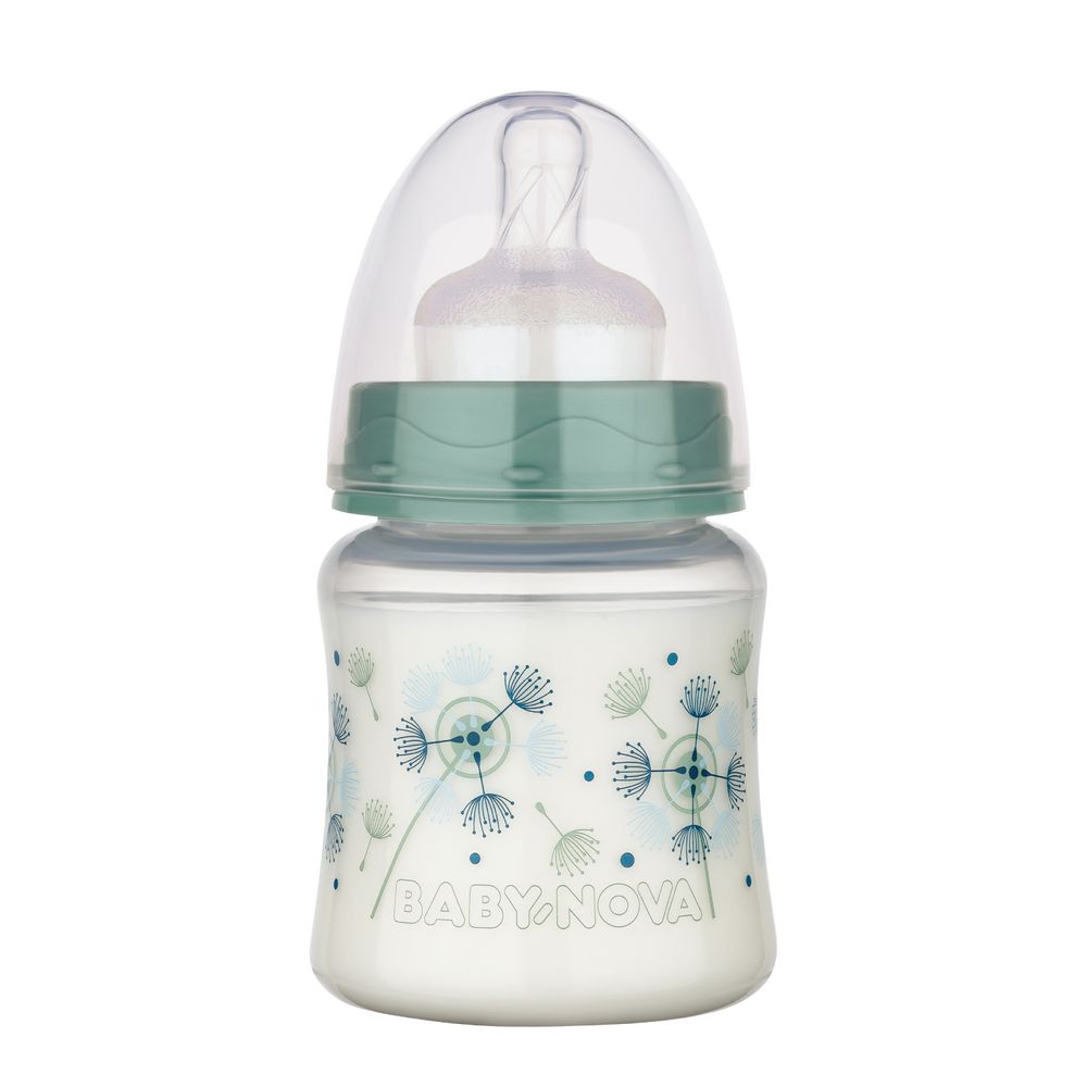 Babynova - Wide-Neck PP Baby Bottle - Green - 150 ml