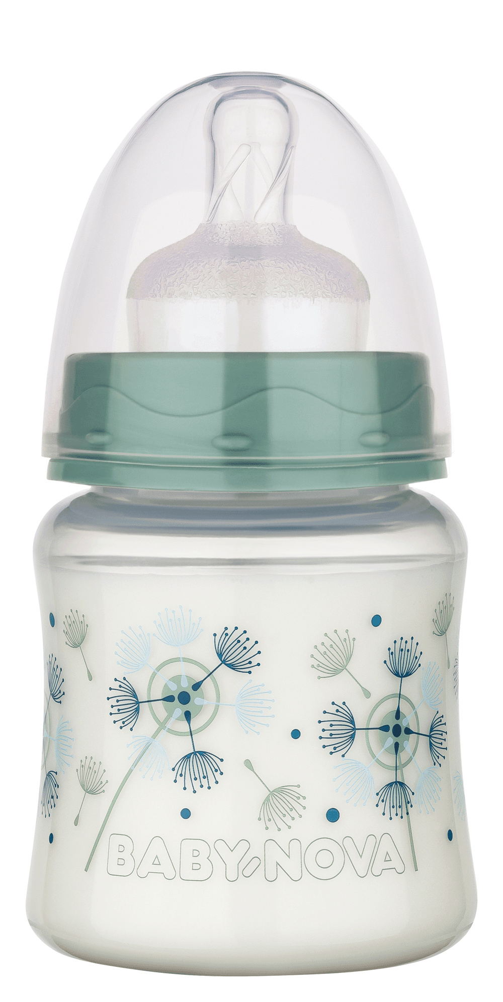 Babynova - Wide-Neck PP Baby Bottle - Green - 150 ml