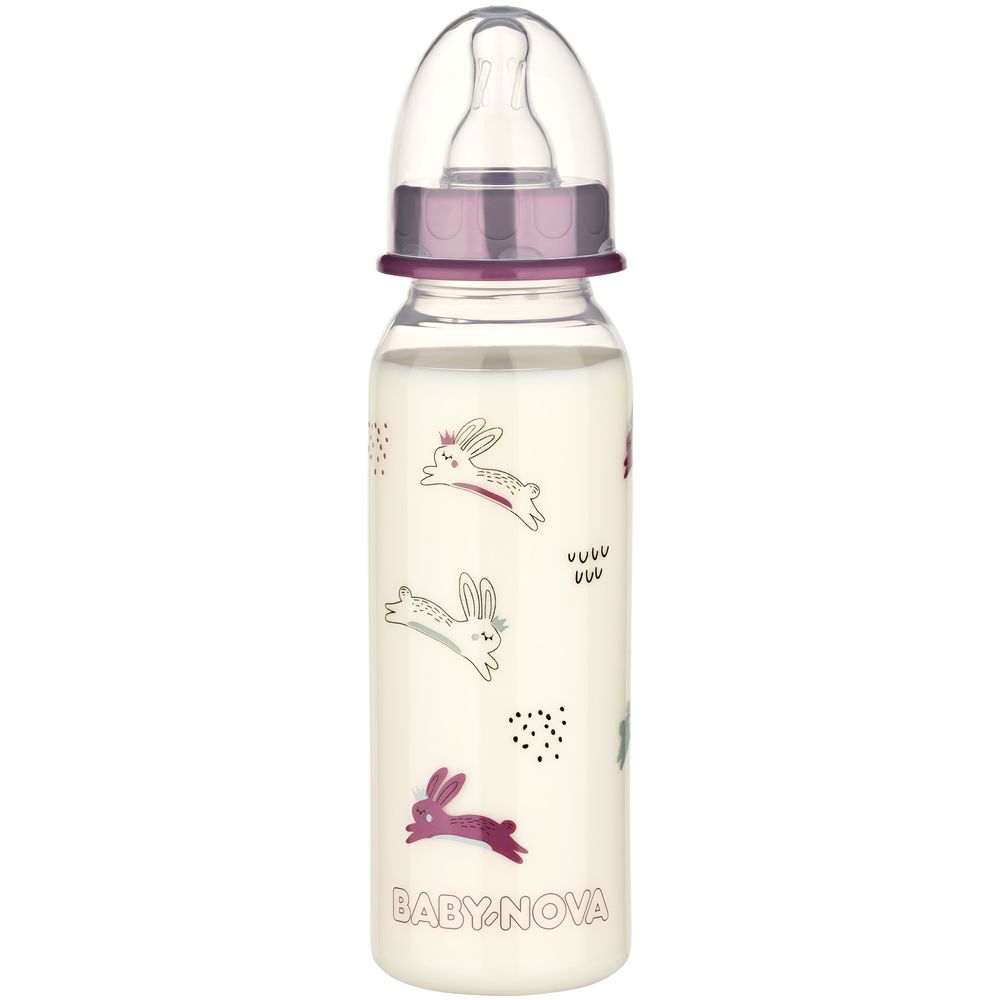 Babynova - PP Baby Bottle - Pink - 240 ml