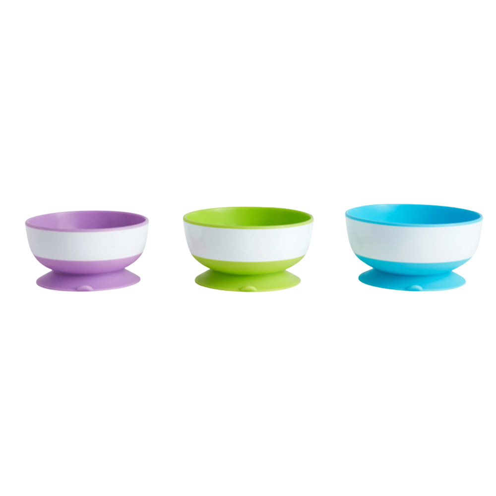 Munchkin Stay Put Suction Bowls Set - 3 Pcs