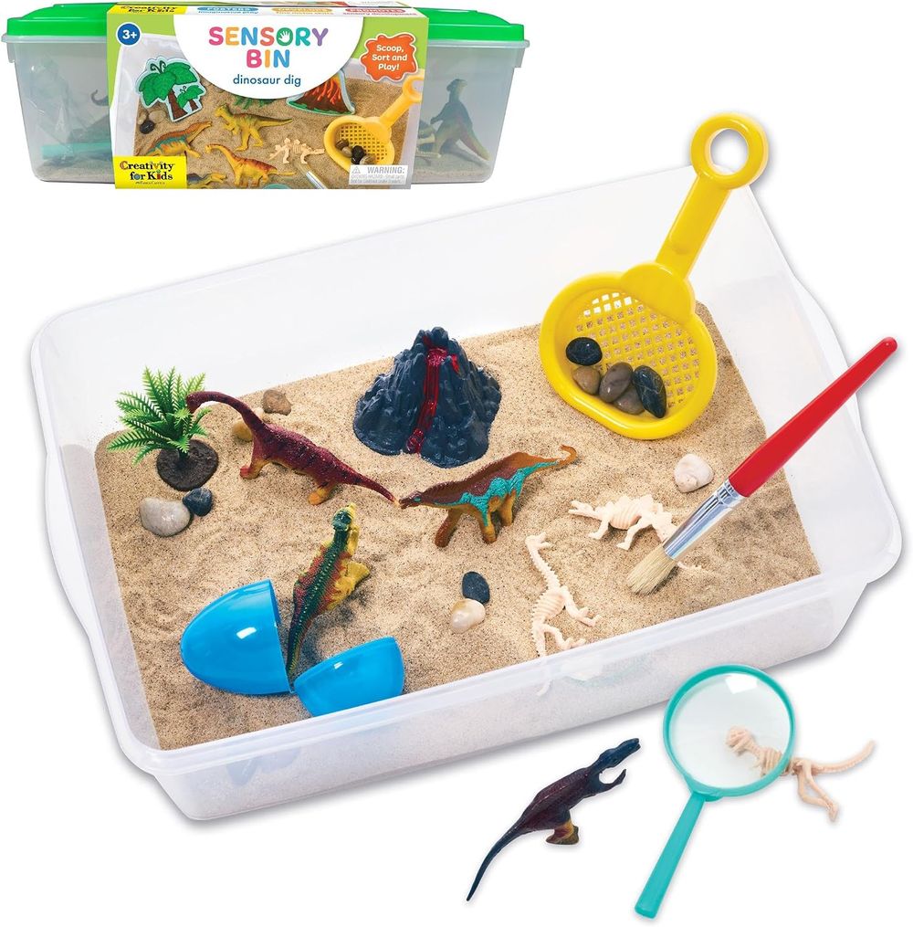 Creativity For Kids - Sensory Bin: Dinosaur Dig