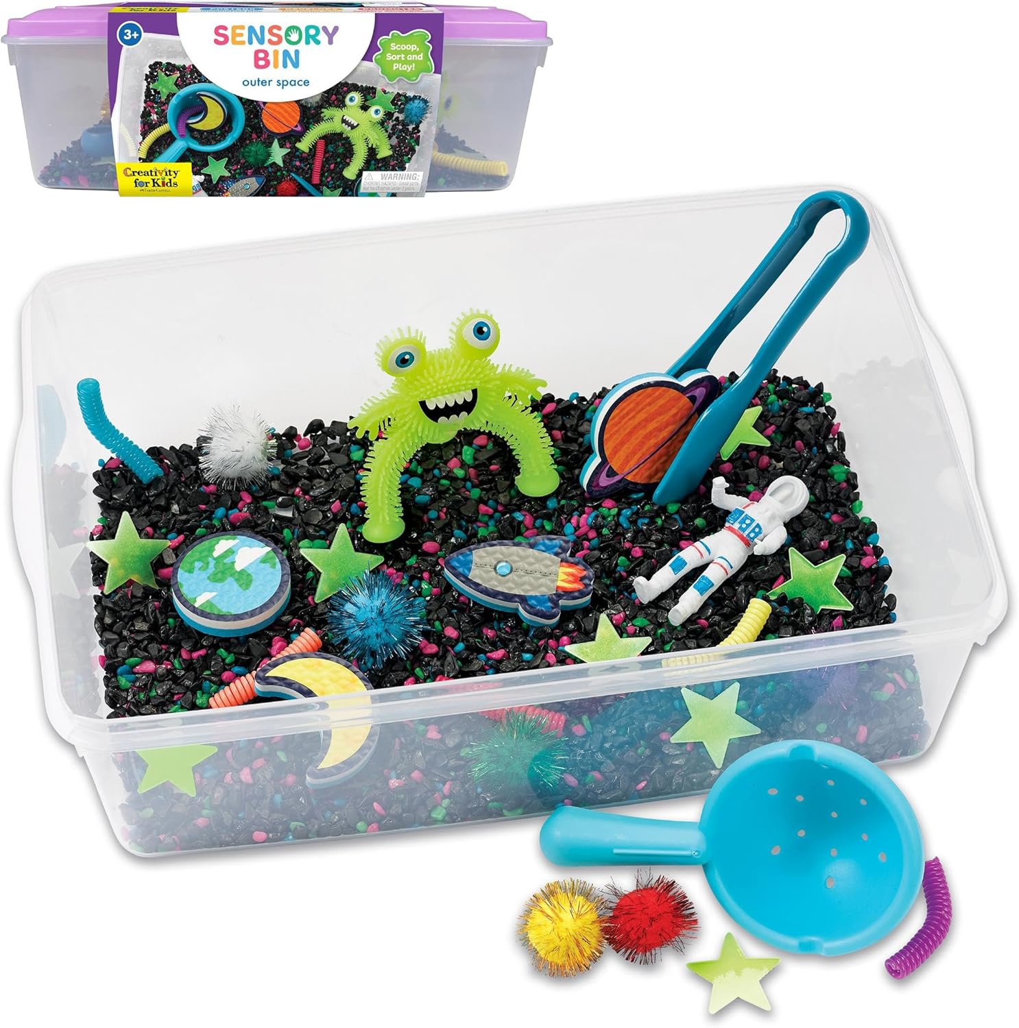 Creativity For Kids - Sensory Bin: Outer Space Toys