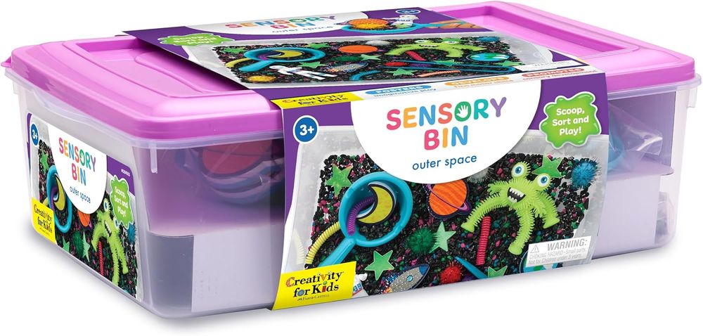 Creativity For Kids - Sensory Bin: Outer Space Toys
