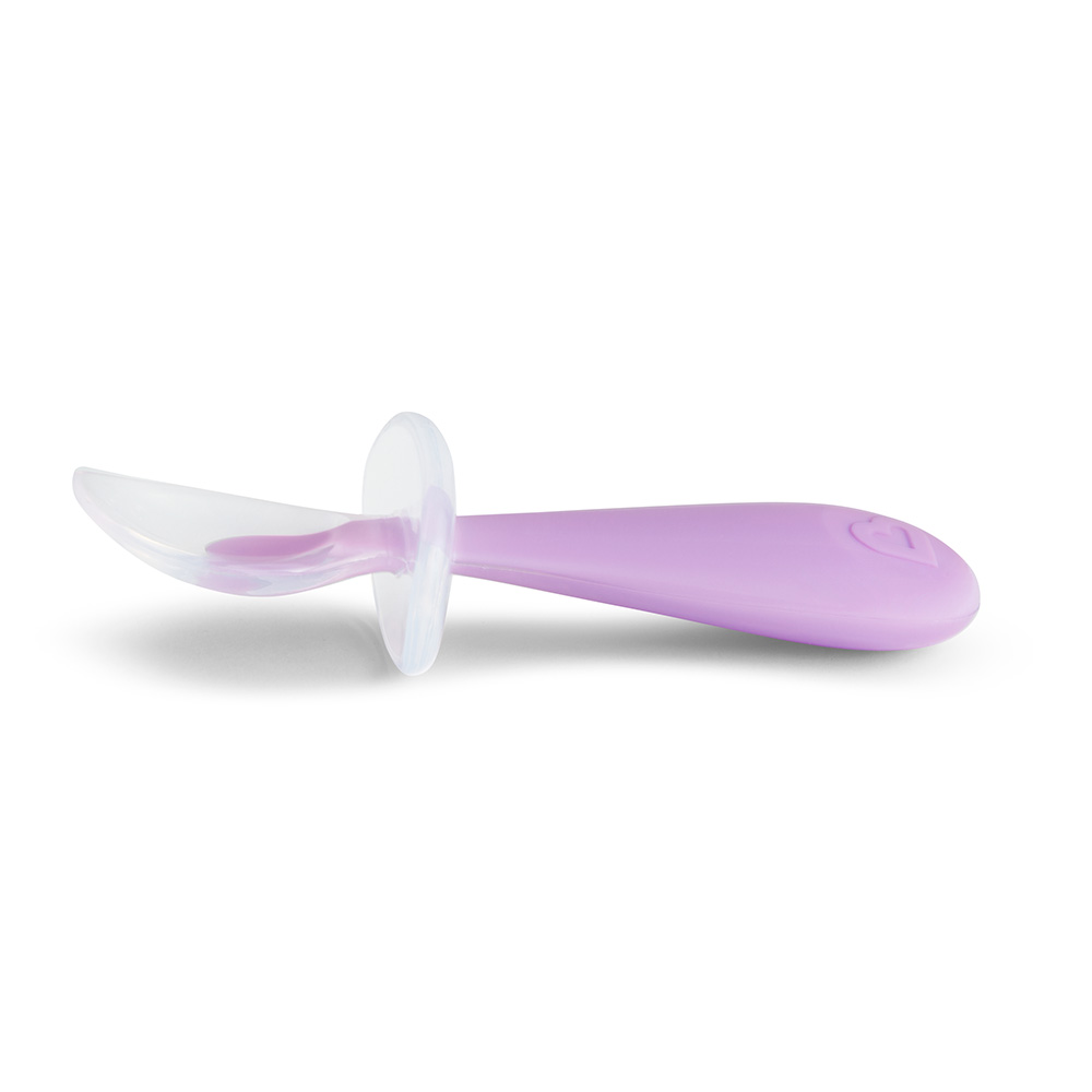 Munchkin Gentle Scoop Silicone Training Spoons Set - Pink/Purple - 2 Pcs