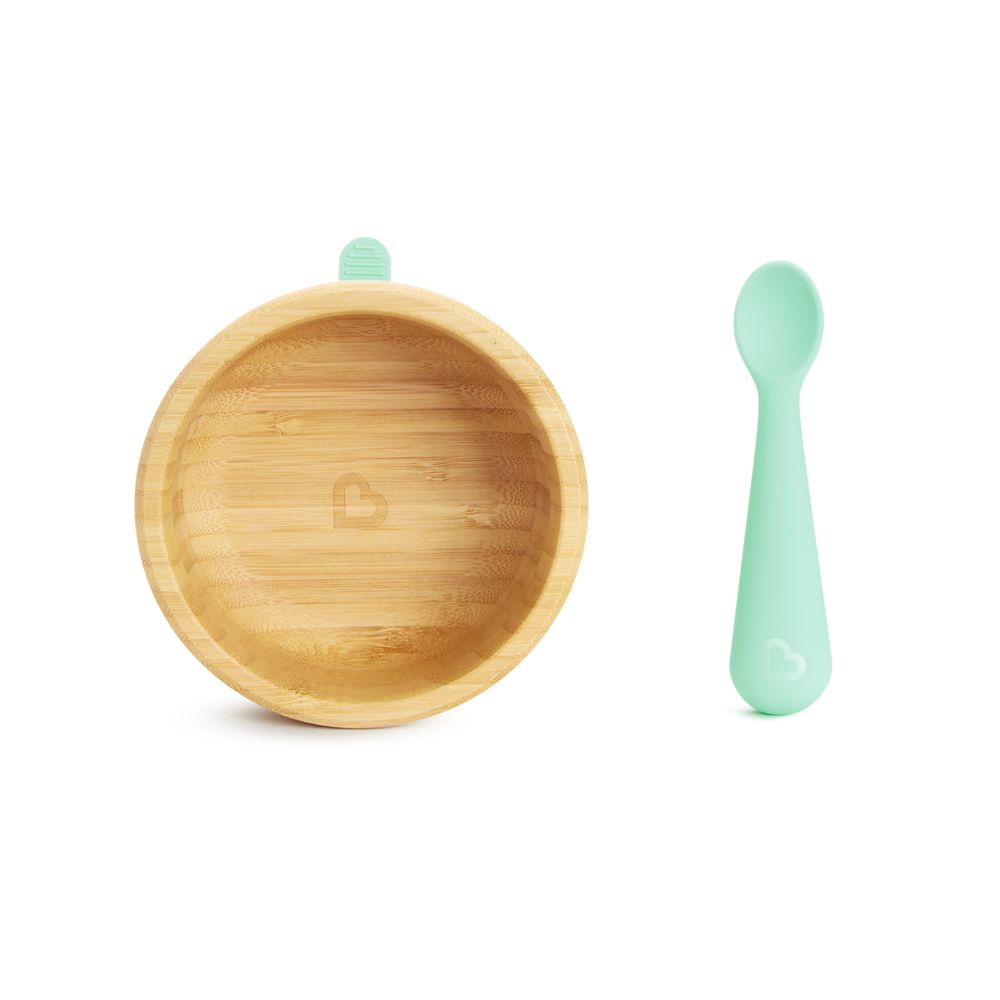 Munchkin Bambou Bowl + Spoon Set 6m+