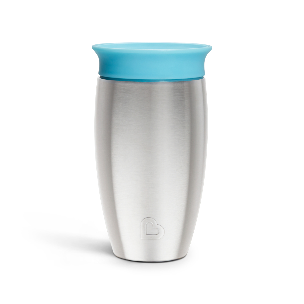 Munchkin - Miracle 360 Stainless Steel Sippy Cup - Blue - 296ml