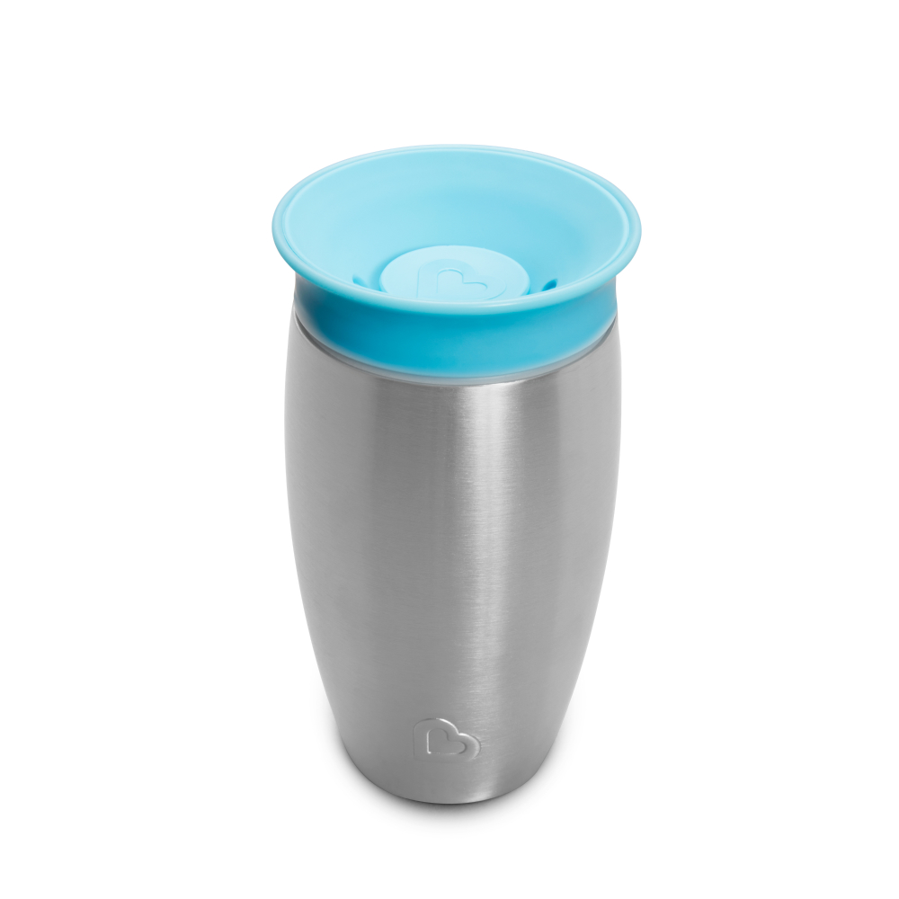 Munchkin - Miracle 360 Stainless Steel Sippy Cup - Blue - 296ml