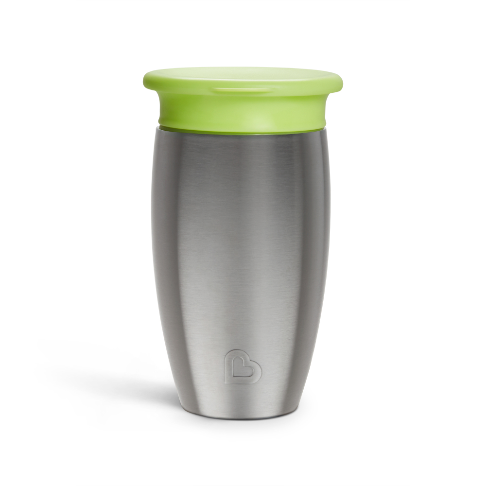 Munchkin - Miracle 360 Stainless Steel Sippy Cup - Green - 296ml