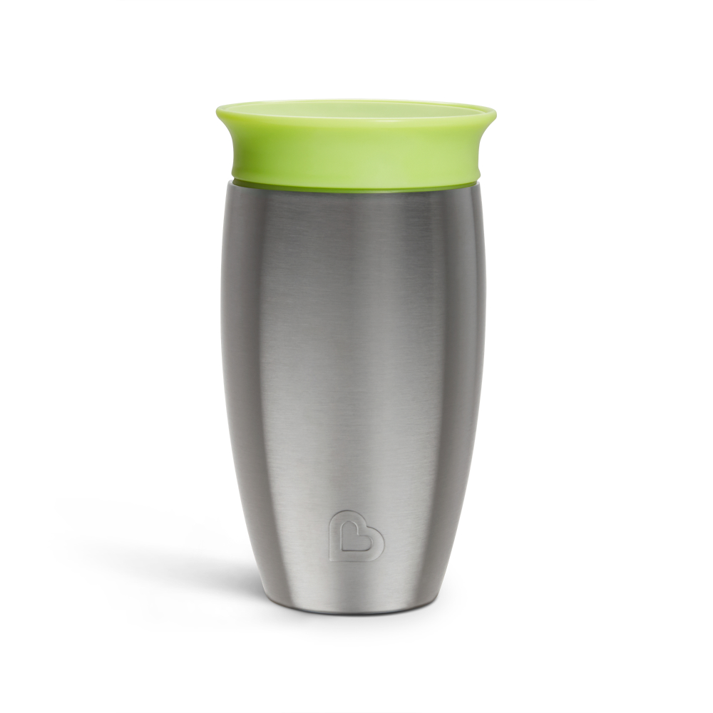 Munchkin - Miracle 360 Stainless Steel Sippy Cup - Green - 296ml