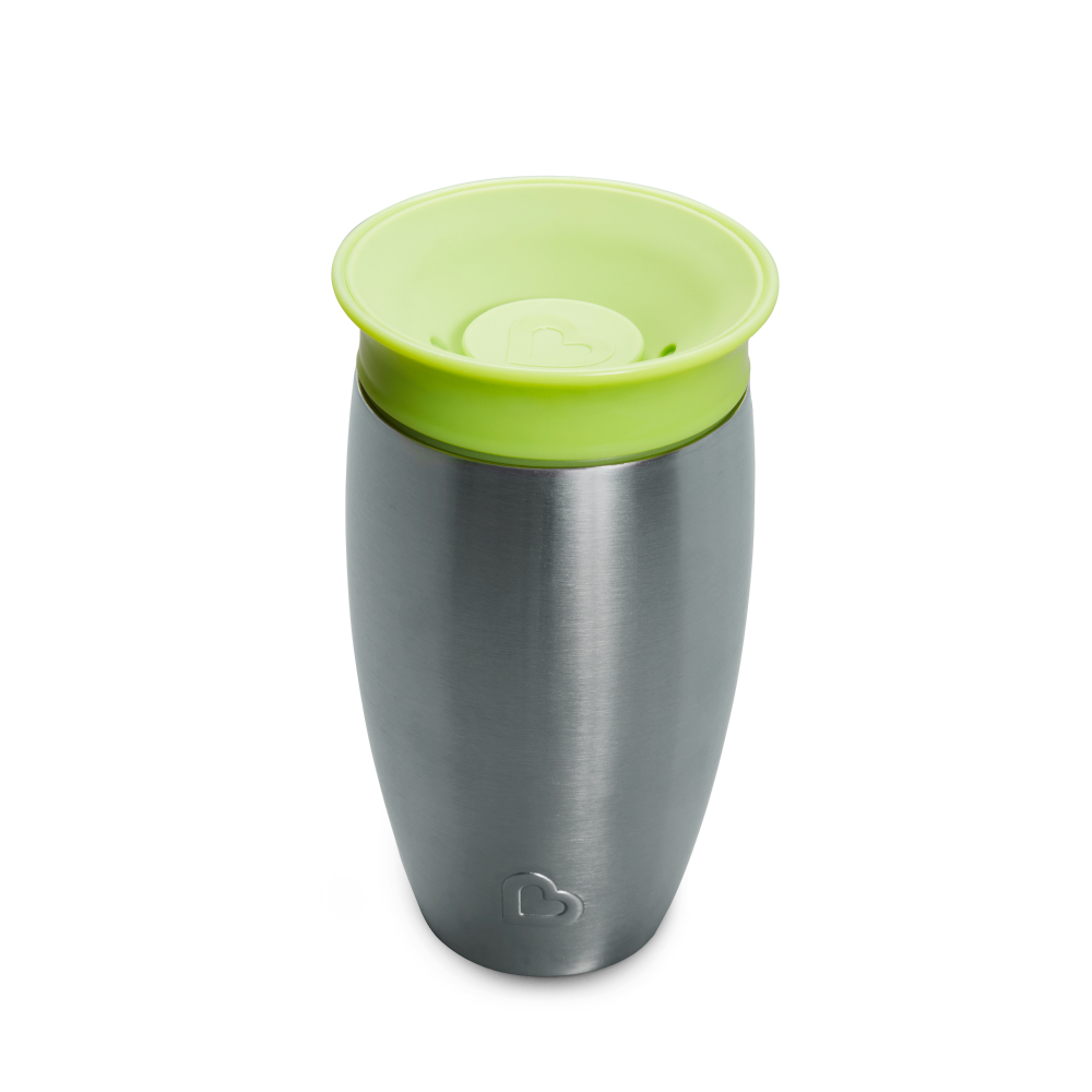 Munchkin - Miracle 360 Stainless Steel Sippy Cup - Green - 296ml