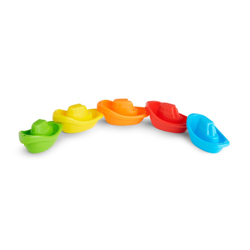 Munchkin - Fleet Of Boats Bath Toy Set - 5 Pcs