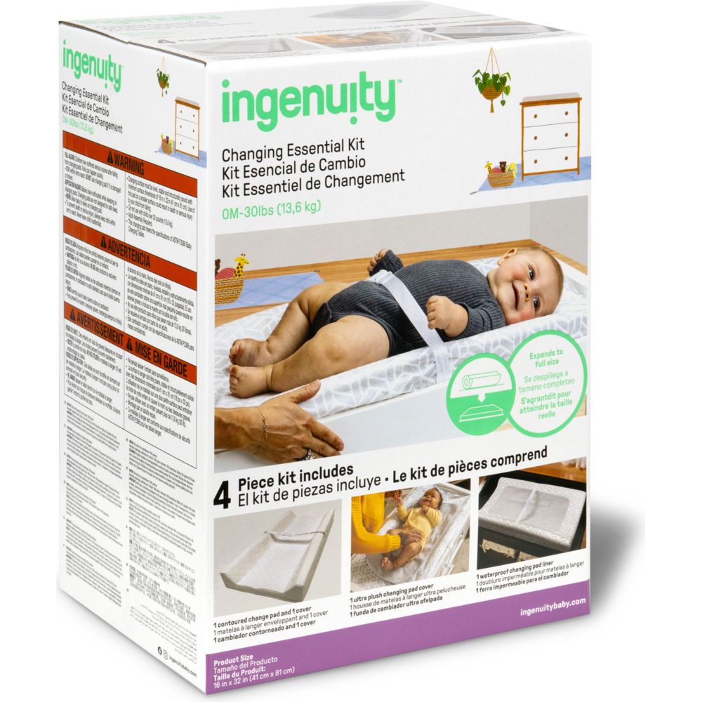 Ingenuity - Basic Changing Essentials Kit - Grey