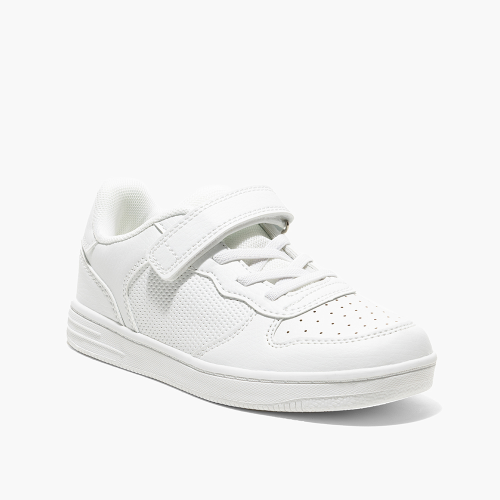 AMICA - Womens Single Velcro Trainer Shoes - White