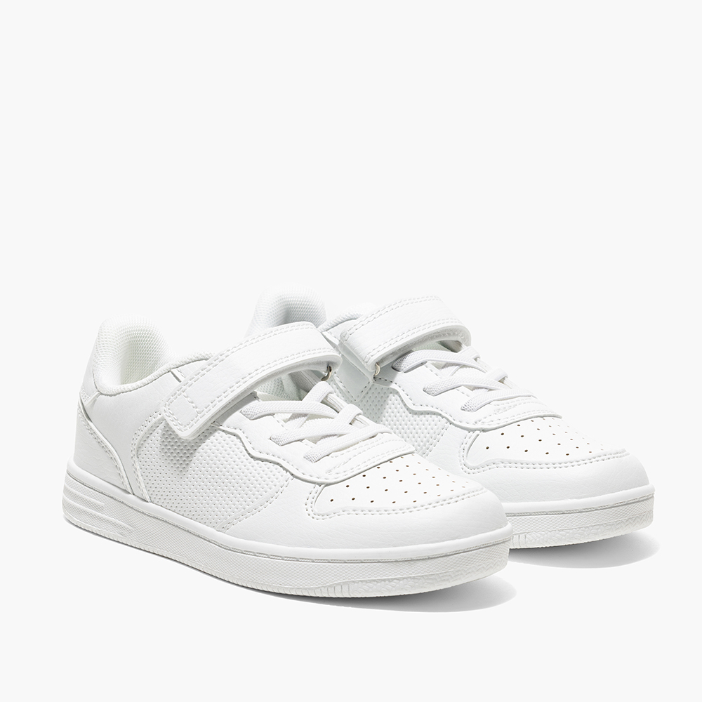 AMICA - Womens Single Velcro Trainer Shoes - White