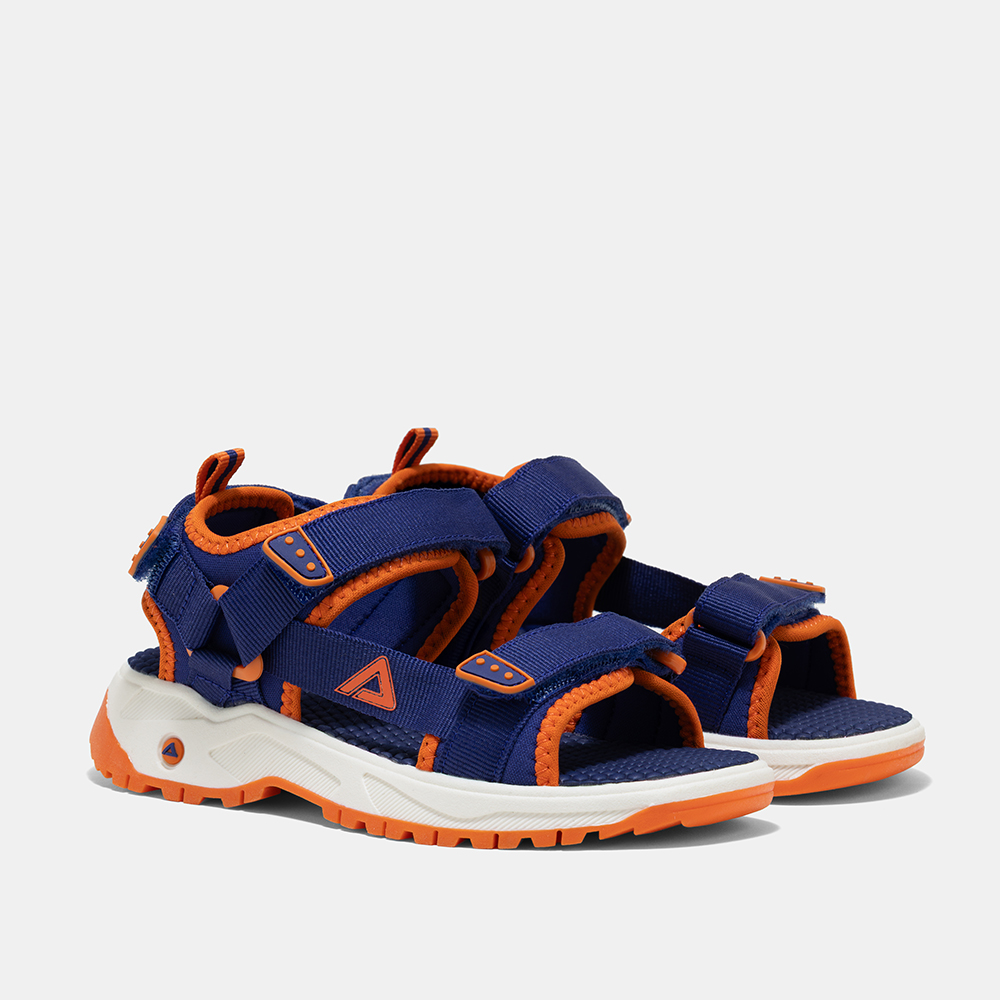 Amica - Boys Kids Sandals - Navy Blue/Orange