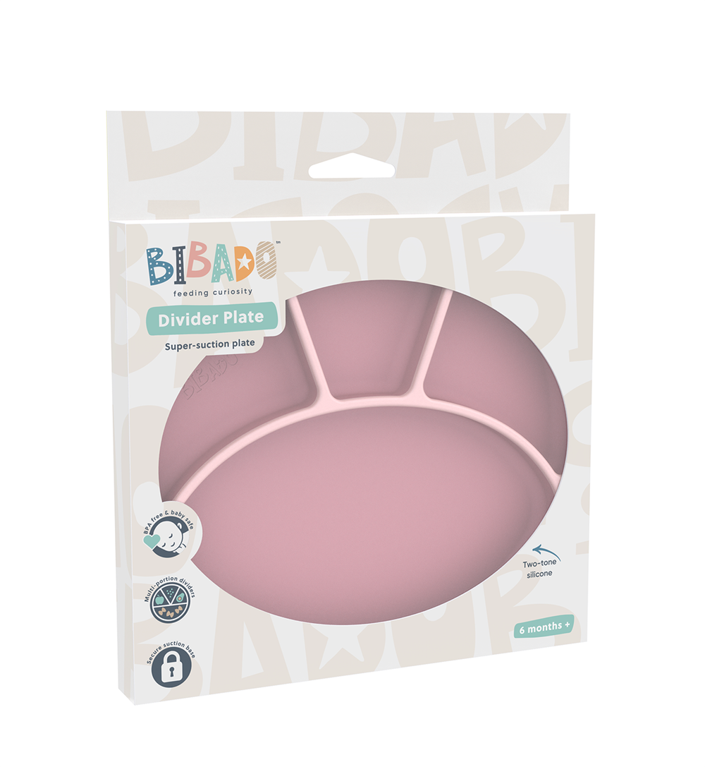 Bibado Super Suction Silicone Divider Plate - Blush