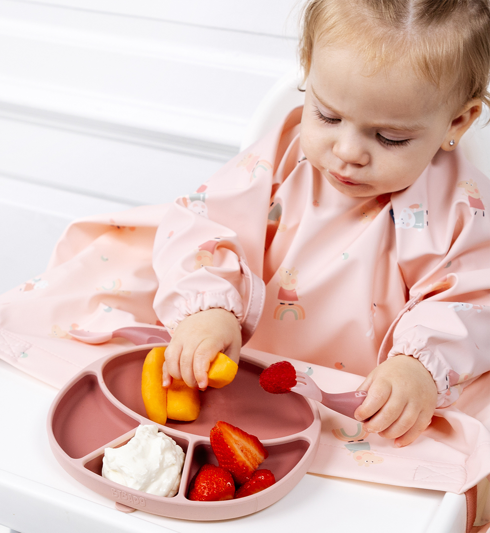 Bibado Super Suction Silicone Divider Plate - Blush