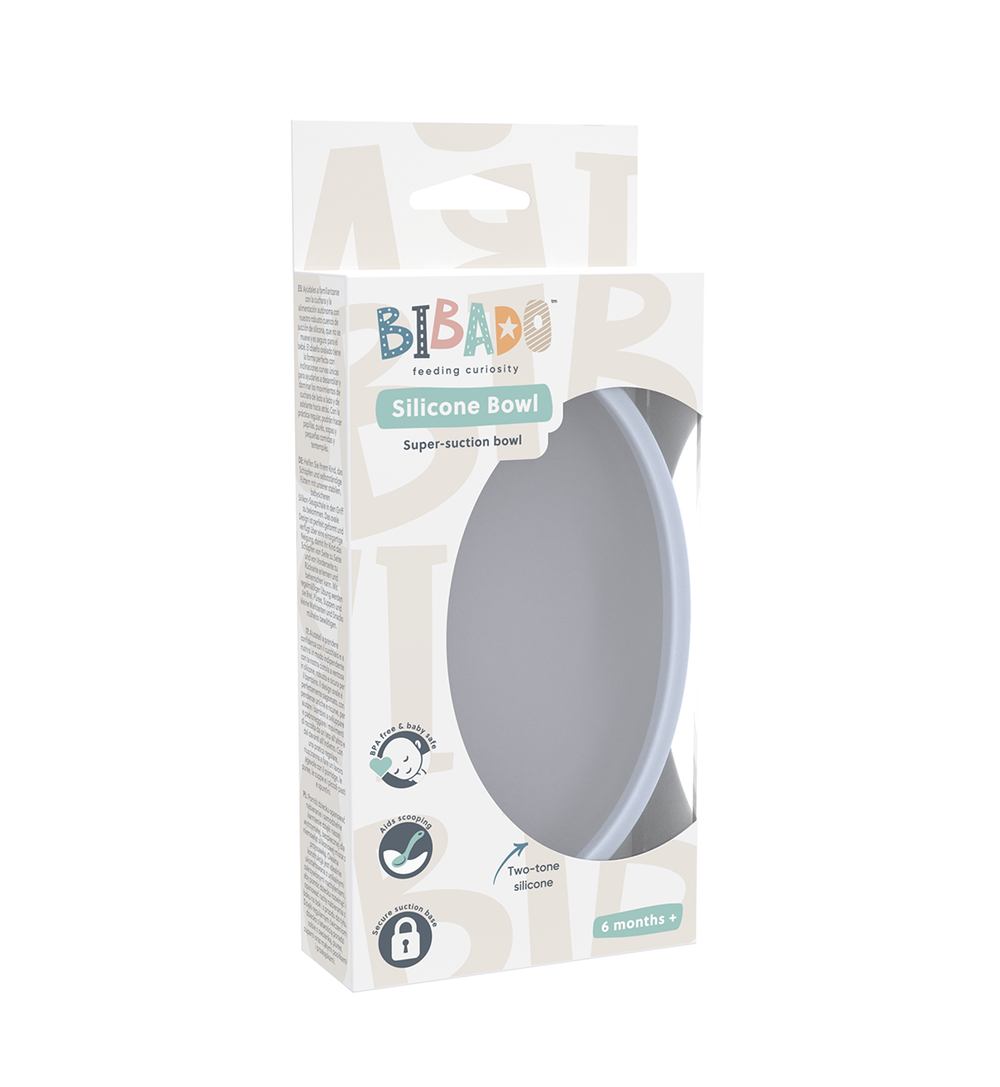 Bibado Super Suction Silicone Bowl - Mist
