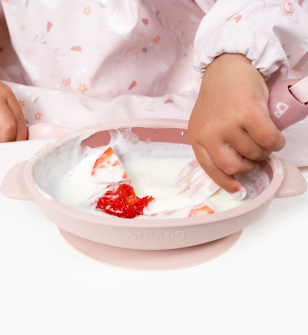 Bibado Super Suction Silicone Bowl - Blush