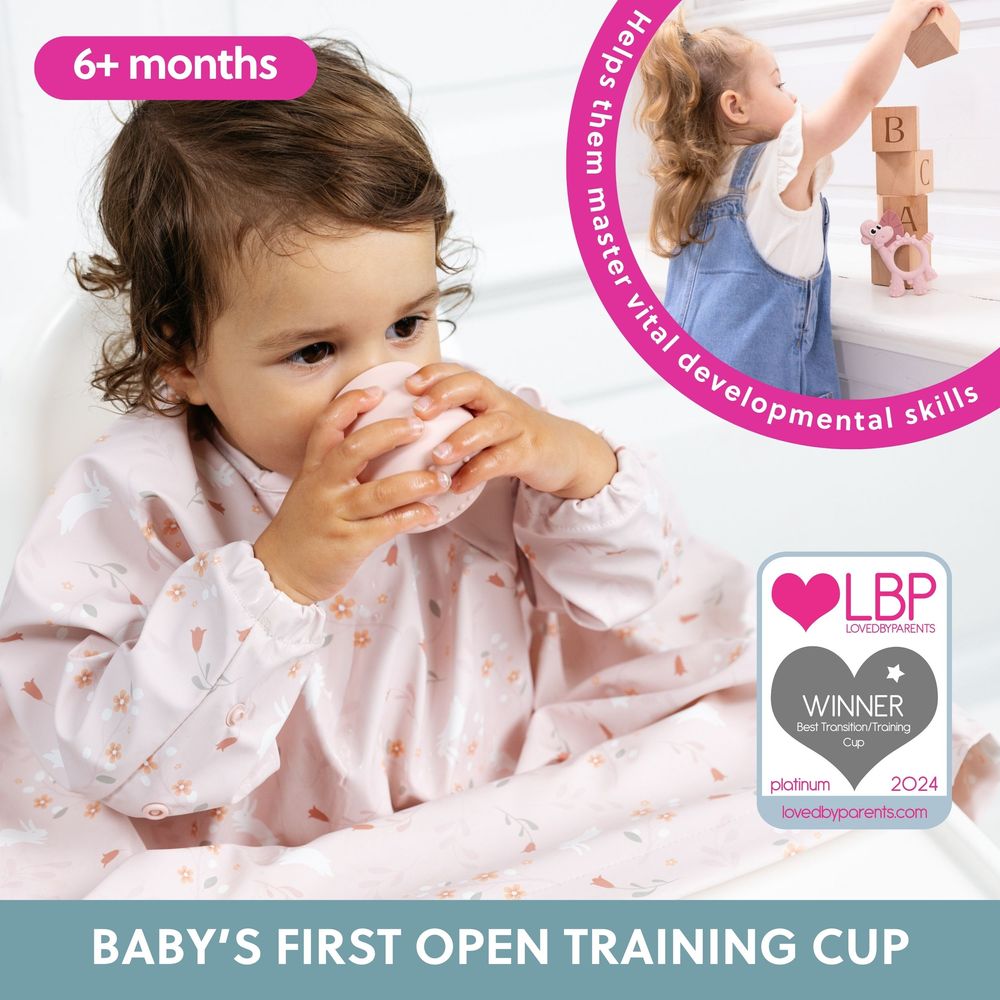 Bibado - Sippit Silicone Training Cup Set - Blush - 2 Pcs - 35ml