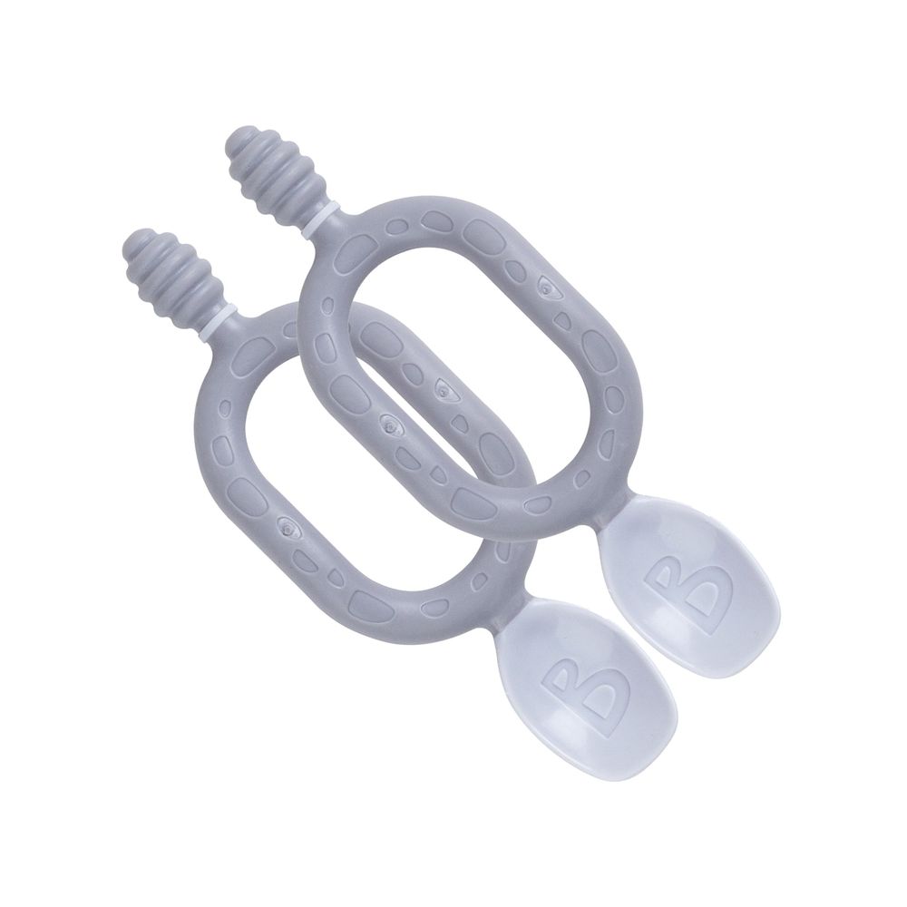 Bibado Dippit Multi-Stage Weaning Spoon Set - Mist - 2 Pcs